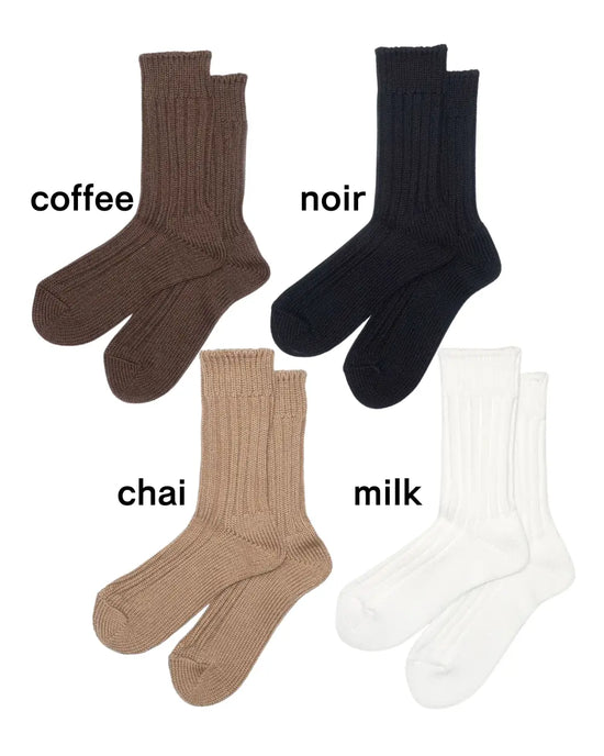 【予約販売】Kruhi  COTTON RIB SOCKS